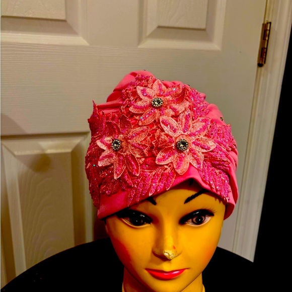 Courage Caps Chemo Sleep Fully Stoned & Embroidered Headwear Shim… - Picture 1 of 5